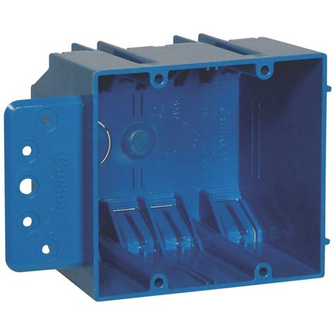 2 gang new work metal box|shallow double gang electrical box.